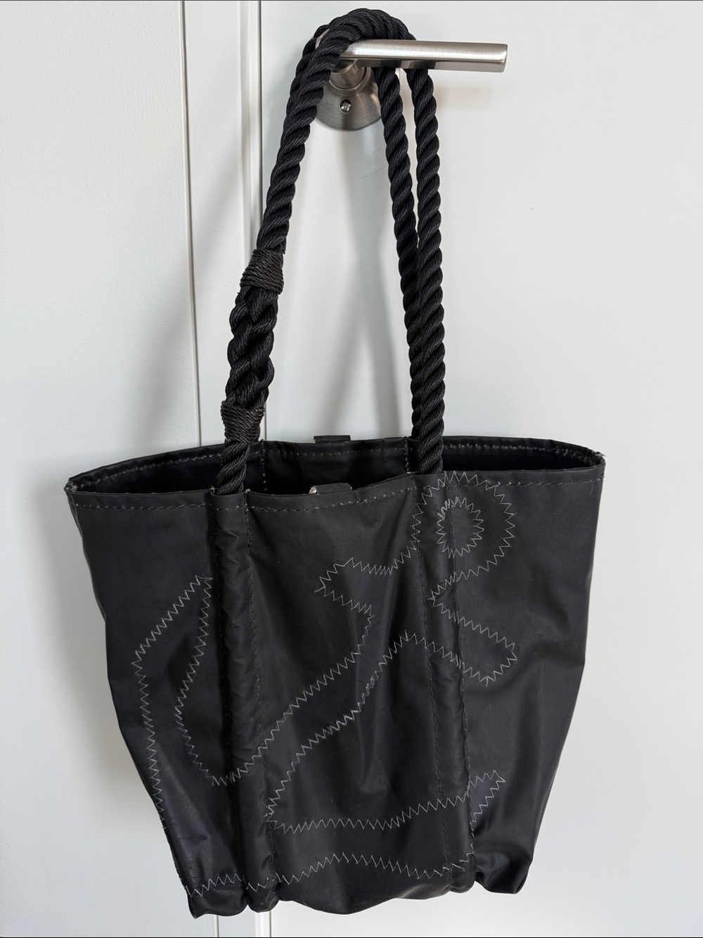 Sea Bags of Maine Handbag, waterproof made from recycled sails, rope handle